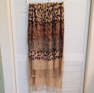 Beautiful Animal Print Long Scarf/ Shawl